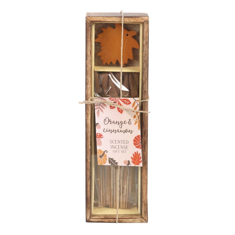 Autumn Leaf Orange & Cinnamon Incense Gift Set: 2 - Incense By Gift Moments