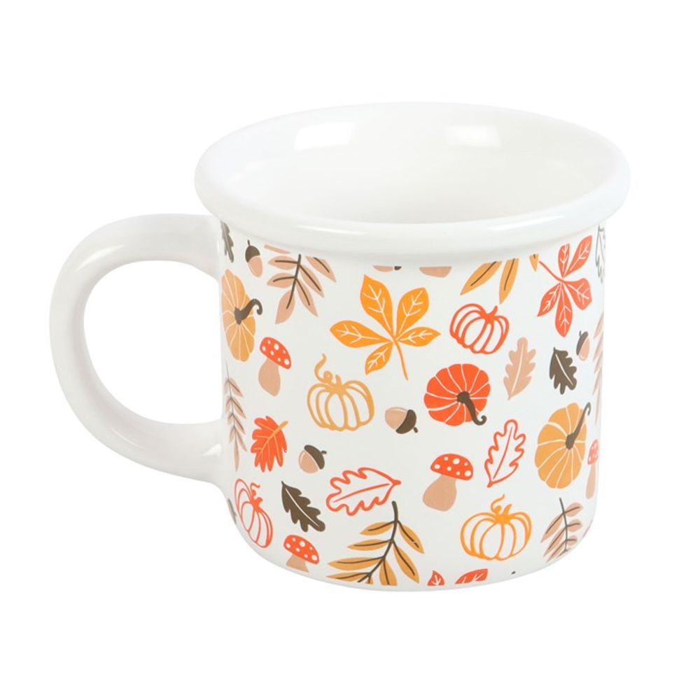 Autumn Leaves and Pumpkins Mug: 2 - Mugs By Gift Moments