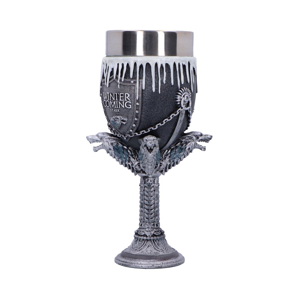 Game of Thrones House Stark Goblet Wine Glass 17.5cm - Shop Goblets & Chalices At Gift Moments - 3