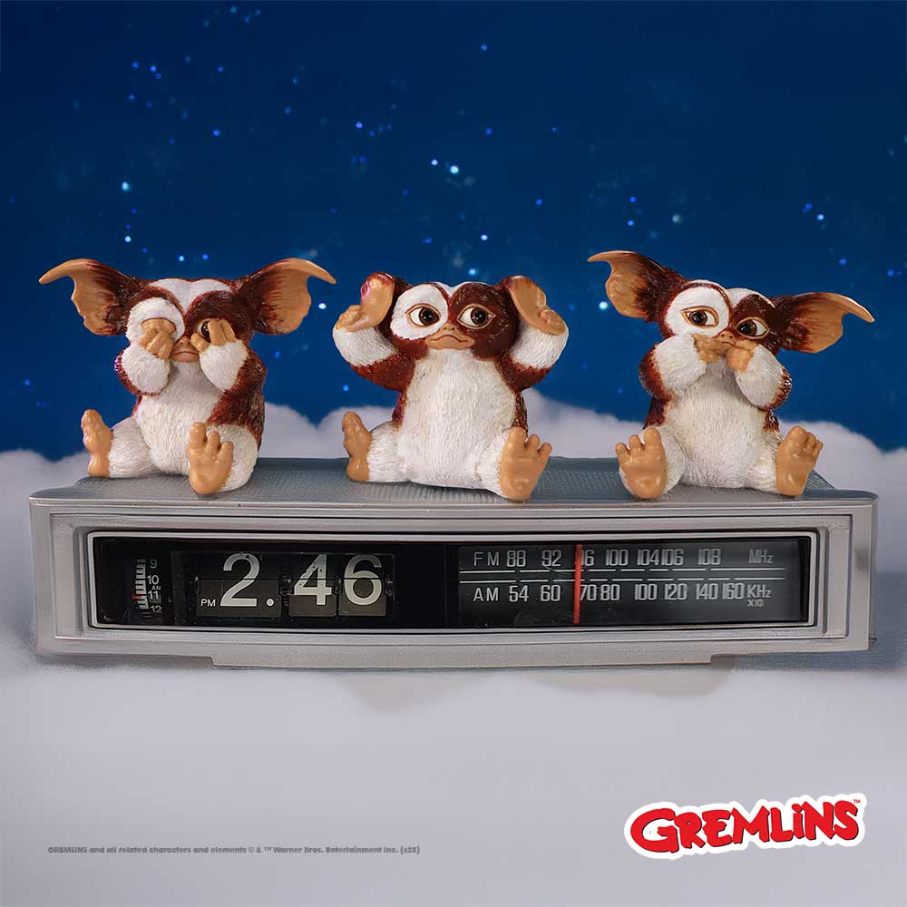 Gremlinns Three Wise Gizmo Collectible Figurine Set - Shop Figurines Small (Under 15cm) At Gift Moments - 1