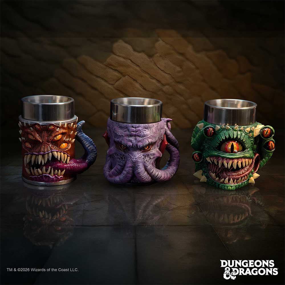 Dungeons & Dragons Mini Monster Tiny Tankards Set of 3