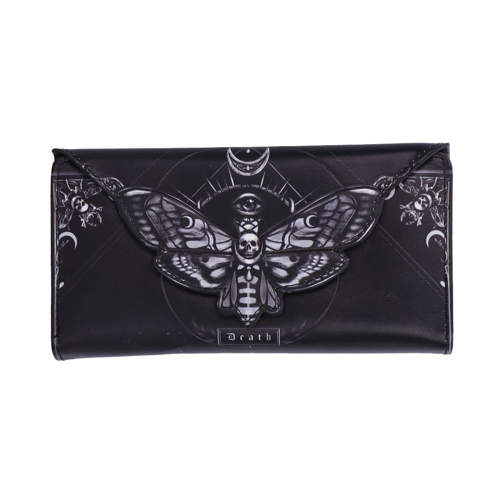 Deaths Head Moth Embossed Purse 9.5cm