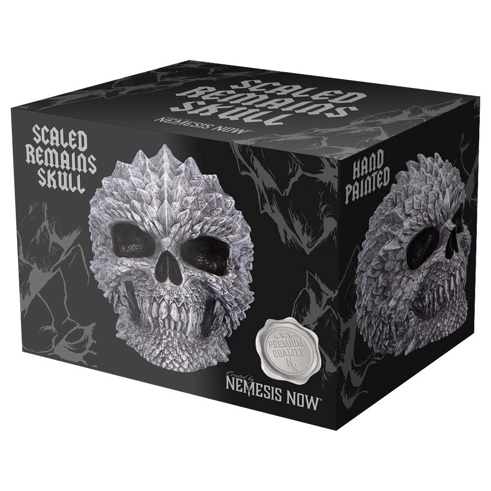 Scaled Remains Skull Figurine