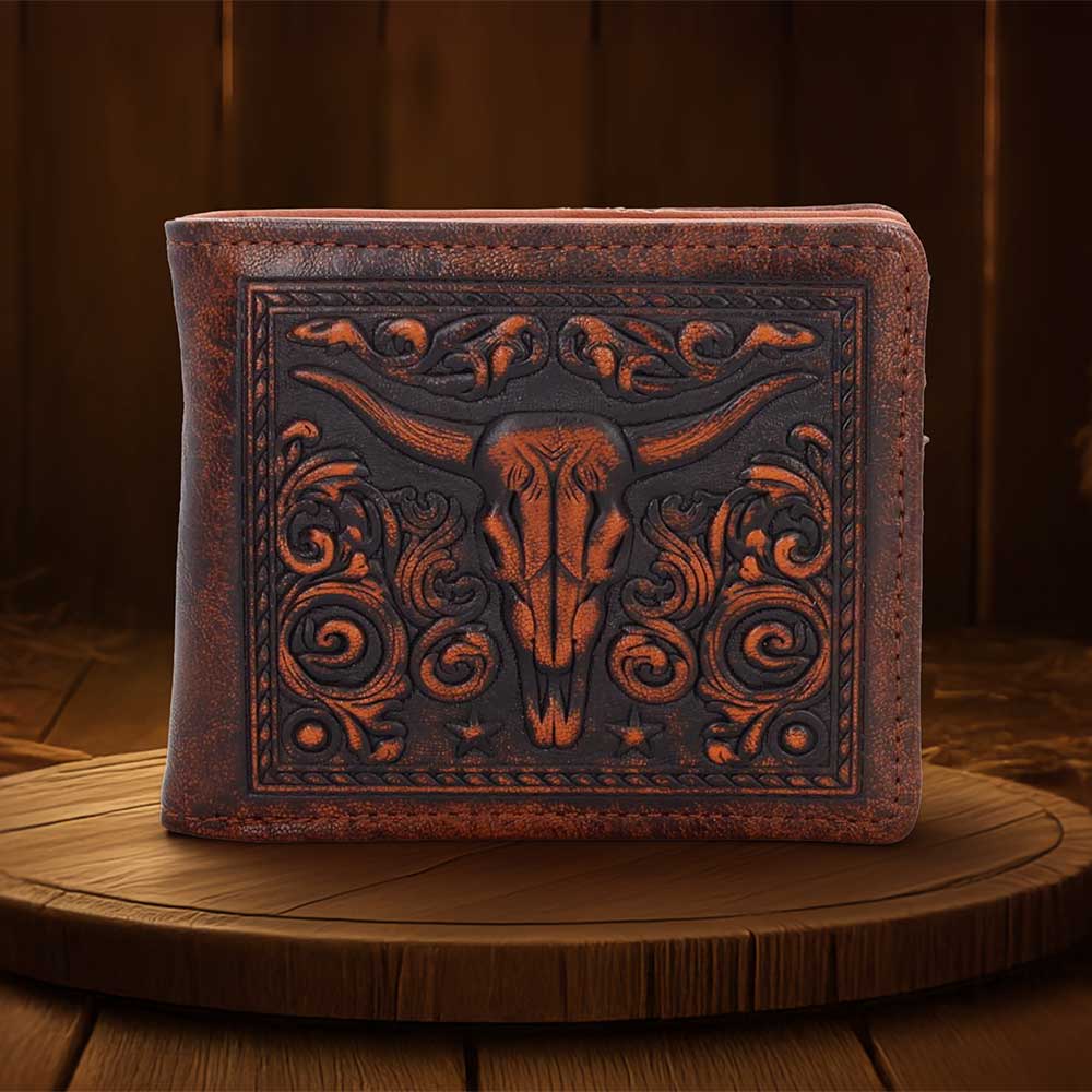 Wild West Embossed Wallet 9.5cm - Shop Wallets At Gift Moments - 1