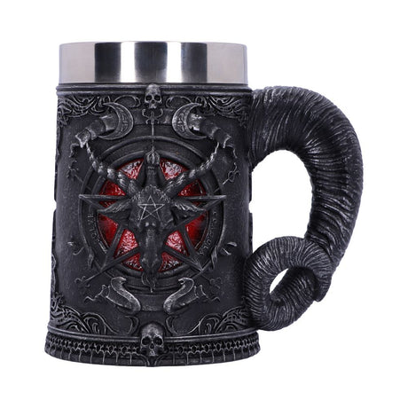 Baphomet Sabatic Goat Diety Tankard 16.5cm: 2 - Tankards By NN Designs