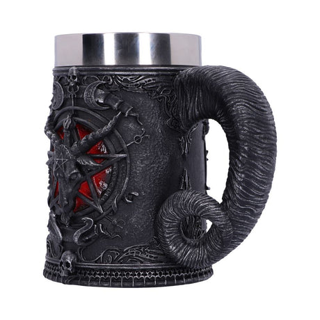 Baphomet Sabatic Goat Diety Tankard 16.5cm: 3 - Tankards By NN Designs