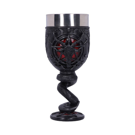 Baphomet Sabbatic Goat Diety Goblet 16cm: 4 - Goblets & Chalices By NN Designs