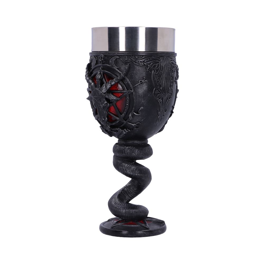 Baphomet Sabbatic Goat Diety Goblet 16cm: 3 - Goblets & Chalices By NN Designs