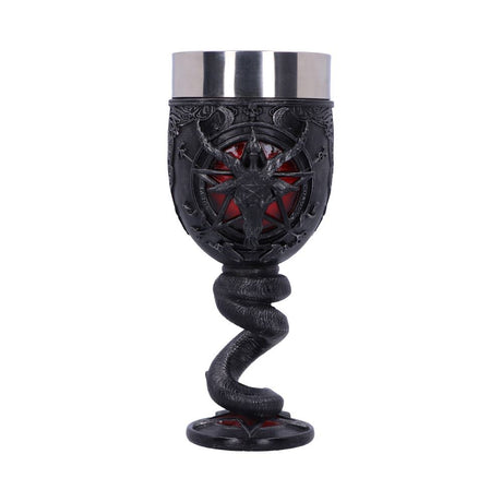 Baphomet Sabbatic Goat Diety Goblet 16cm: 2 - Goblets & Chalices By NN Designs
