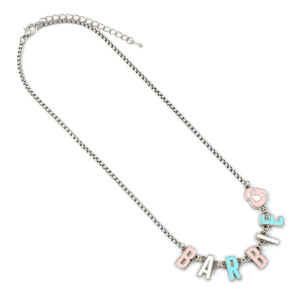 Barbie Silver Plated Enamel Letter Necklace: 2 - Jewellery By Barbie