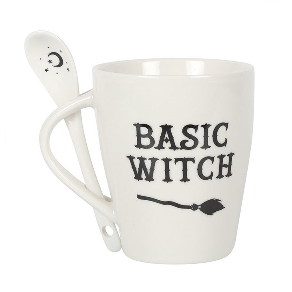 Basic Witch Mug and Spoon Set: 2 - Mugs By Gift Moments