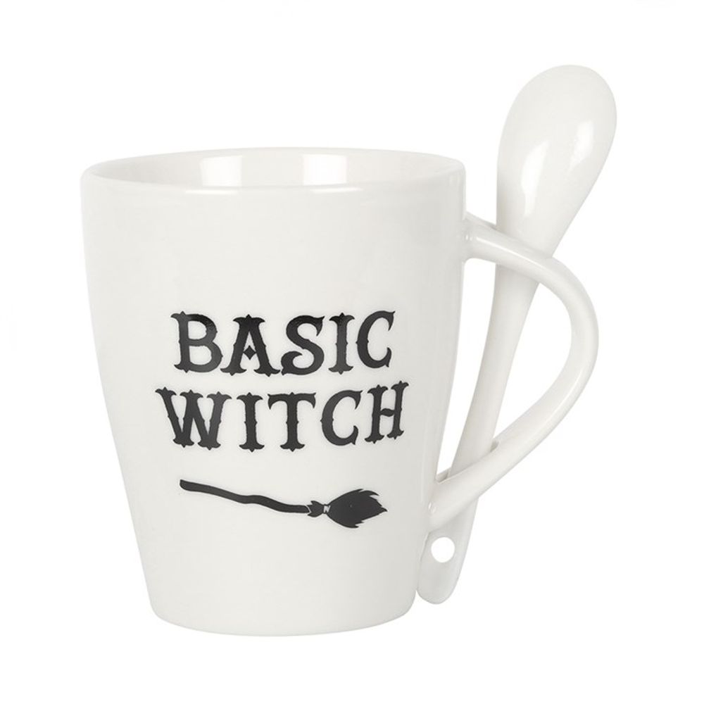Basic Witch Mug and Spoon Set: 3 - Mugs By Gift Moments