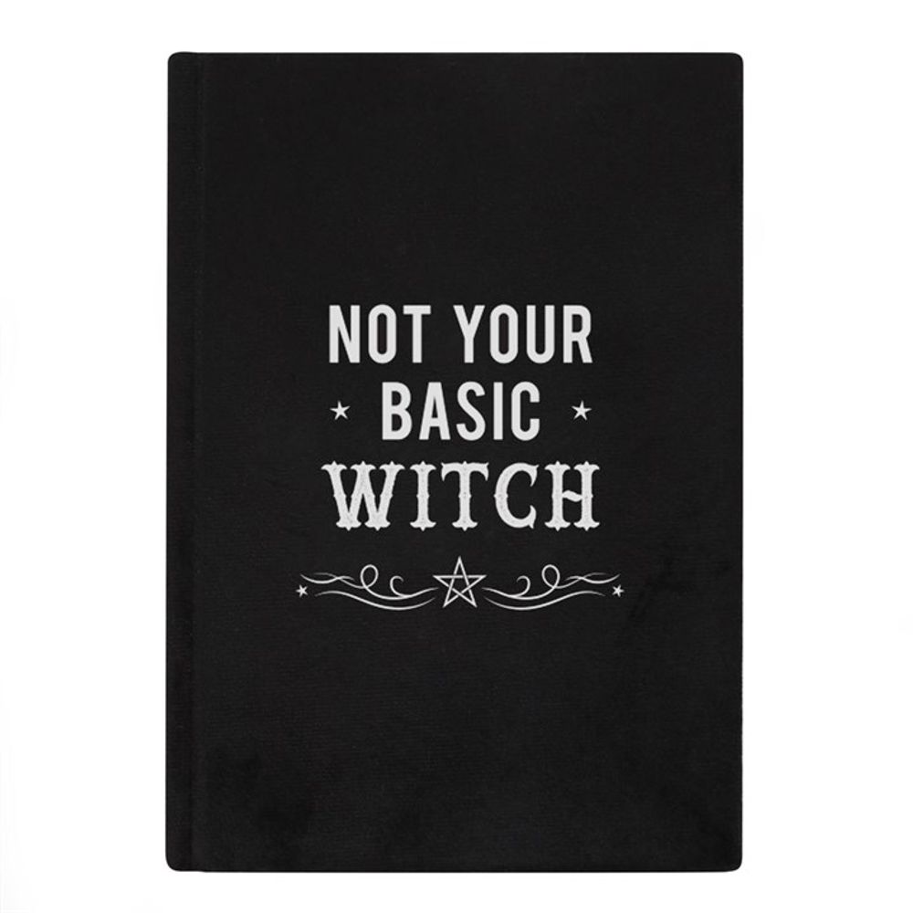 Not Your Basic Witch Velvet A5 Notebook: 1 - By Gift Moments