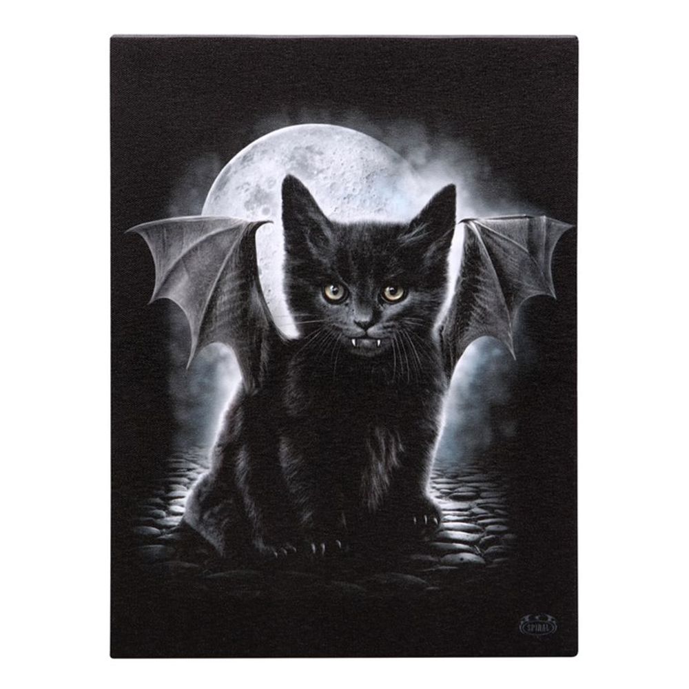 Bat Cat Canvas Plaque by Spiral Direct: 2 - By Gift Moments