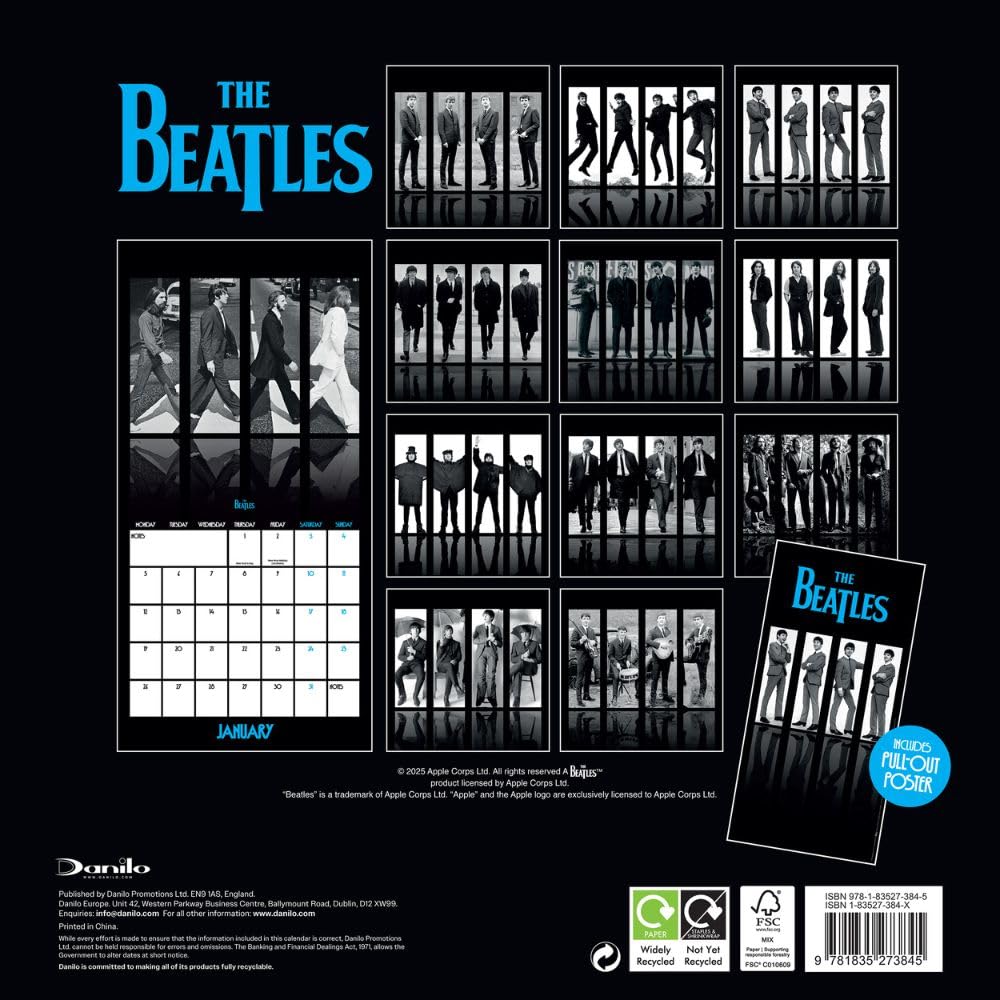 The Beatles Square Calendar 2026: 4 - Calendars By The Beatles
