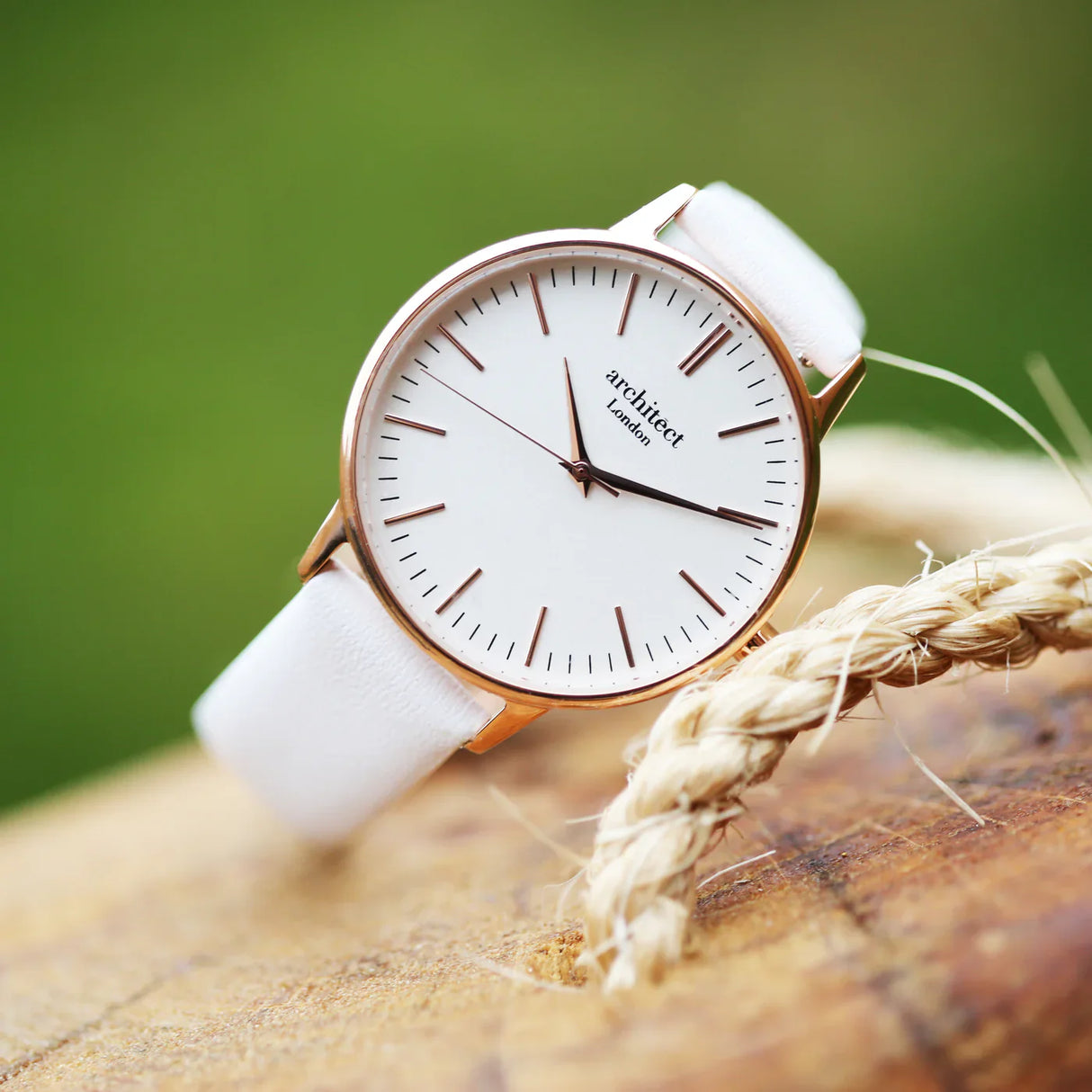 Bespoke Ladies Architēct Blanc Watch White: 2 - Watches By Architect Watches