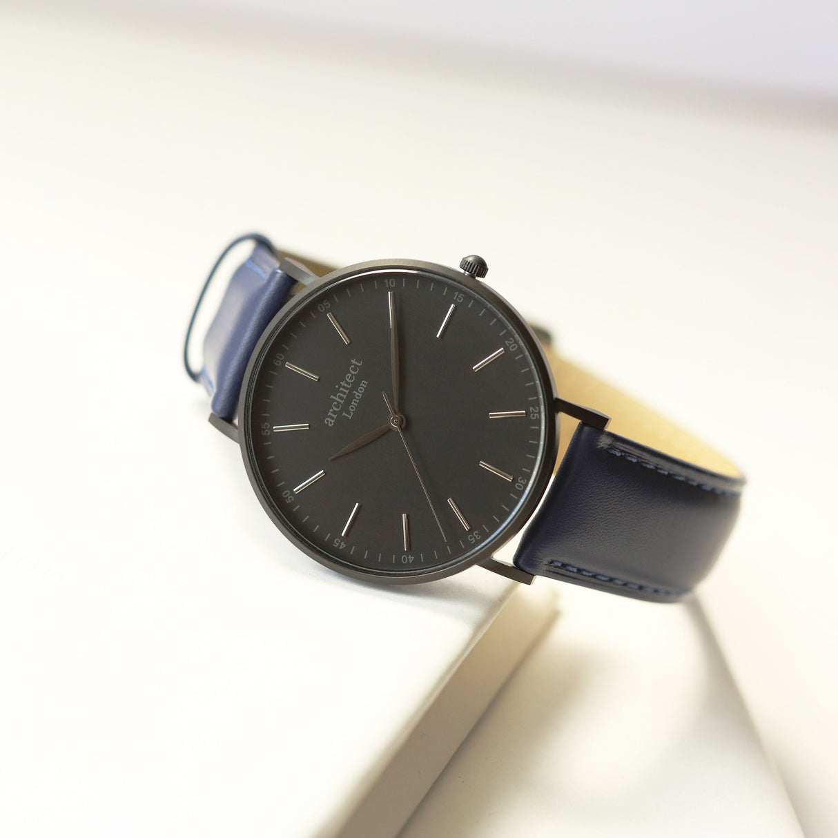 Bespoke Men’s Architect Minimalist Watch Admiral Blue: 2 - Watches By Architect Watches