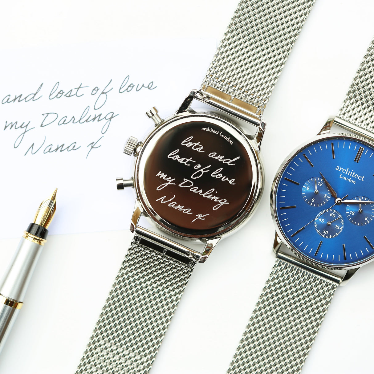 Bespoke Men’s Architect Motivator Blue Silver: 1 - Watches By Architect Watches