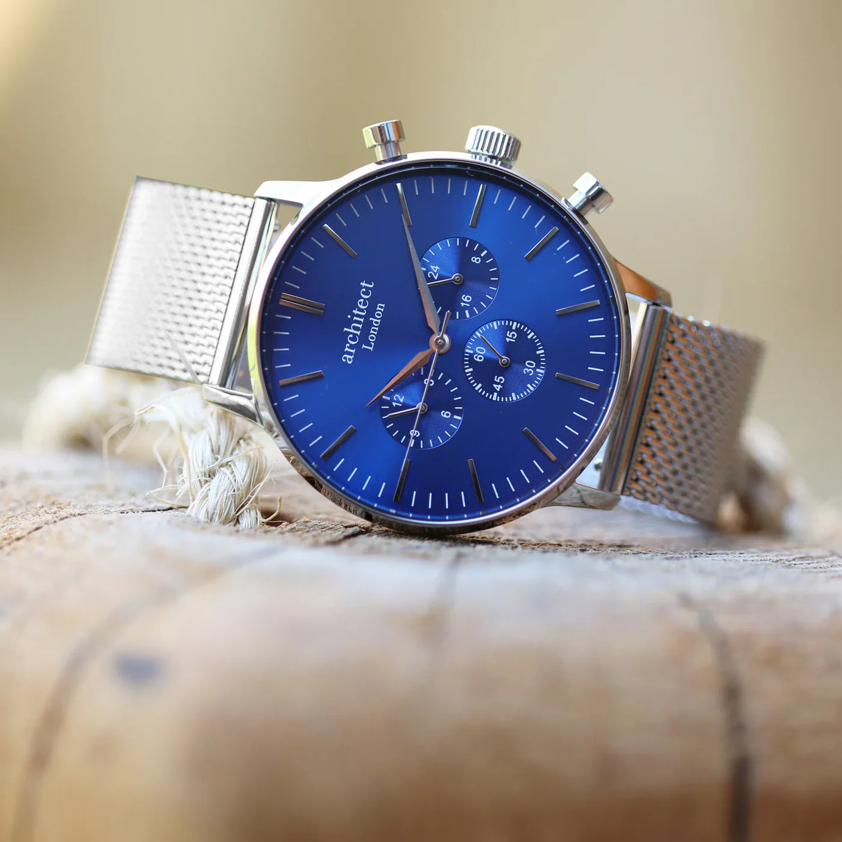 Bespoke Men’s Architect Motivator Blue Silver: 2 - Watches By Architect Watches
