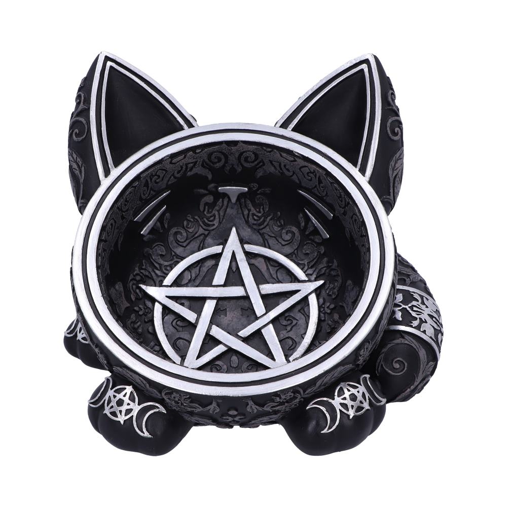 Black Cat Magic Trinket Bowl: 2 - Trinket Boxes By NN Designs
