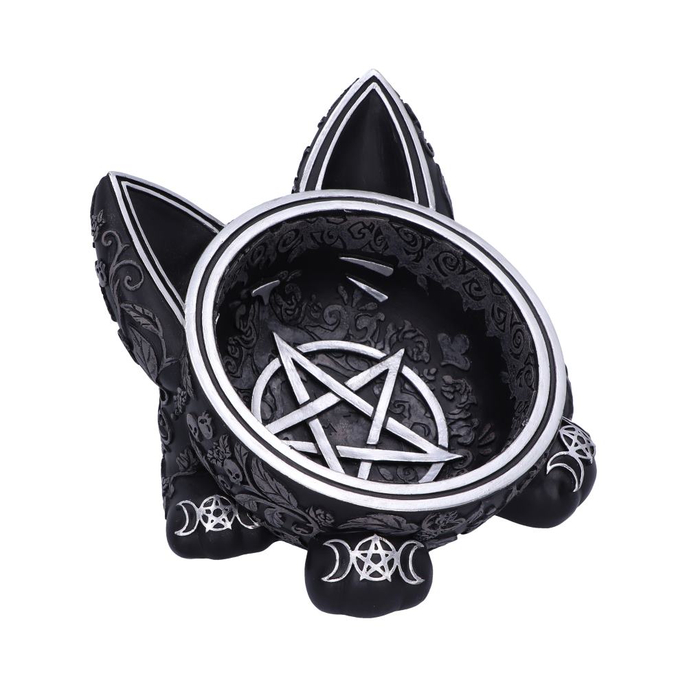 Black Cat Magic Trinket Bowl: 5 - Trinket Boxes By NN Designs