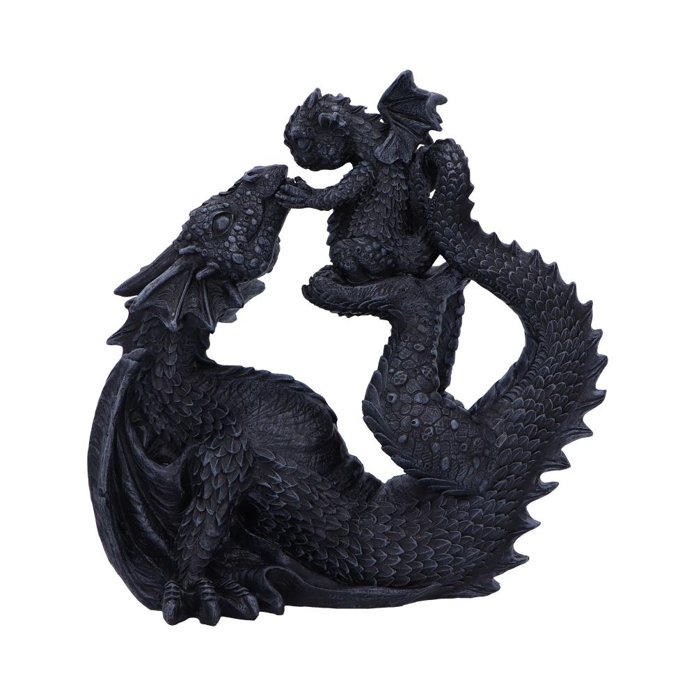 Black Drakaina and Dragonling Figurine: 2 - Figures & Collectables By Gift Moments