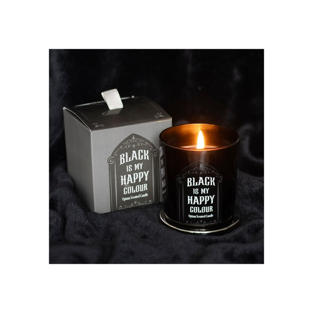 Black is My Happy Colour Opium Candle: 5 - Candles By Gift Moments