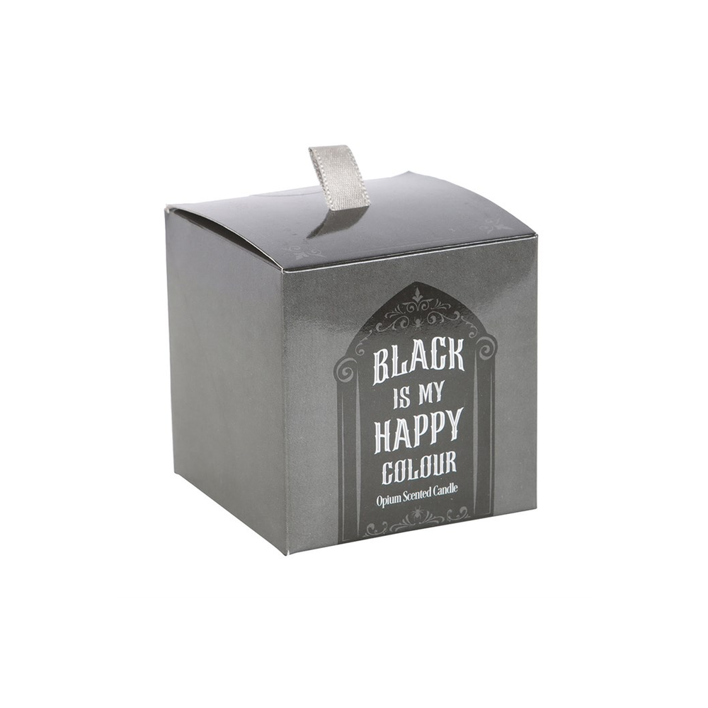 Black is My Happy Colour Opium Candle: 4 - Candles By Gift Moments
