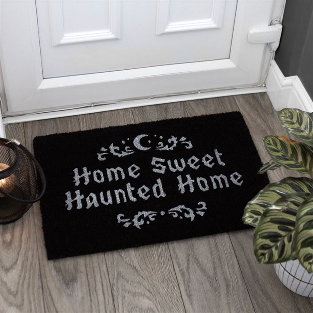 Black Home Sweet Haunted Home Doormat: 1 - Doormats By Gift Moments