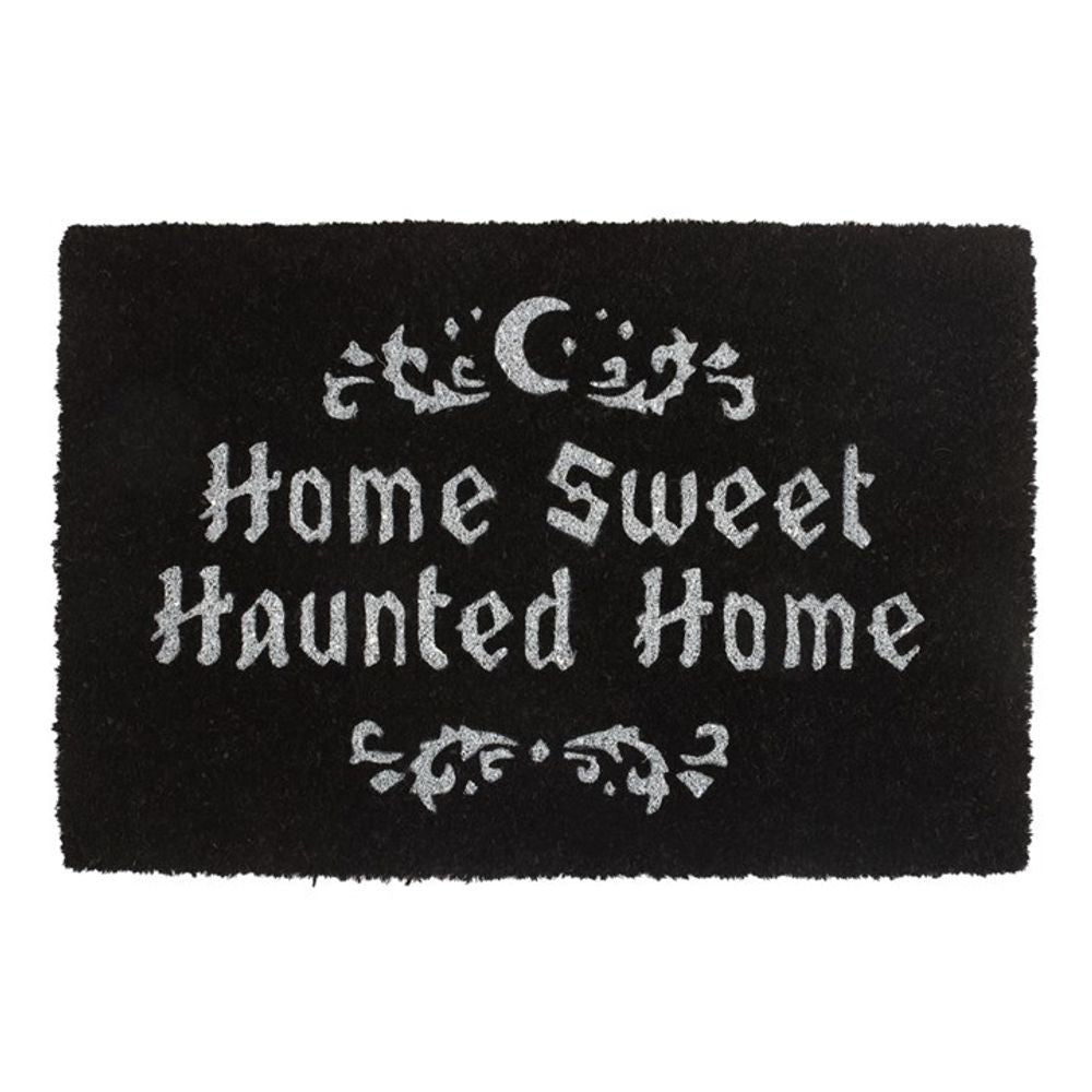 Black Home Sweet Haunted Home Doormat: 2 - Doormats By Gift Moments