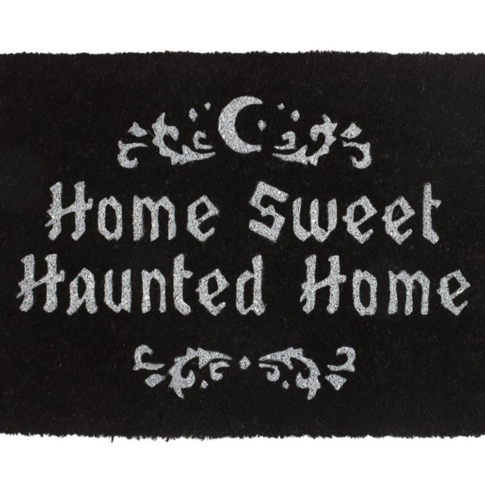 Black Home Sweet Haunted Home Doormat: 3 - Doormats By Gift Moments