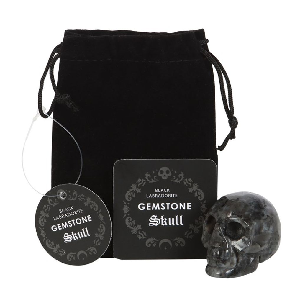 Black Labradorite Crystal Skull: 2 - By Gift Moments