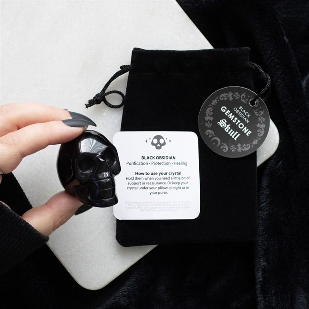 Black Obsidian Crystal Skull: 1 - By Gift Moments