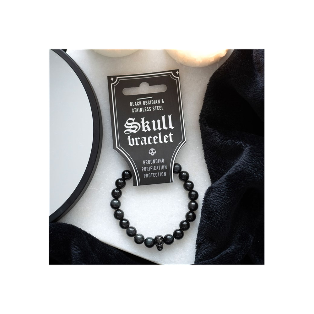 Black Obsidian Skull Bracelet: 4 - By Gift Moments