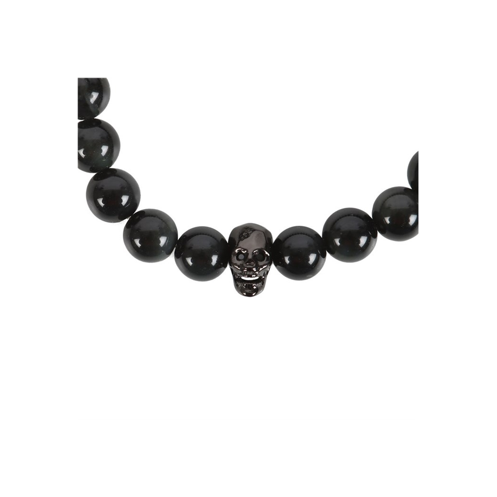 Black Obsidian Skull Bracelet: 3 - By Gift Moments