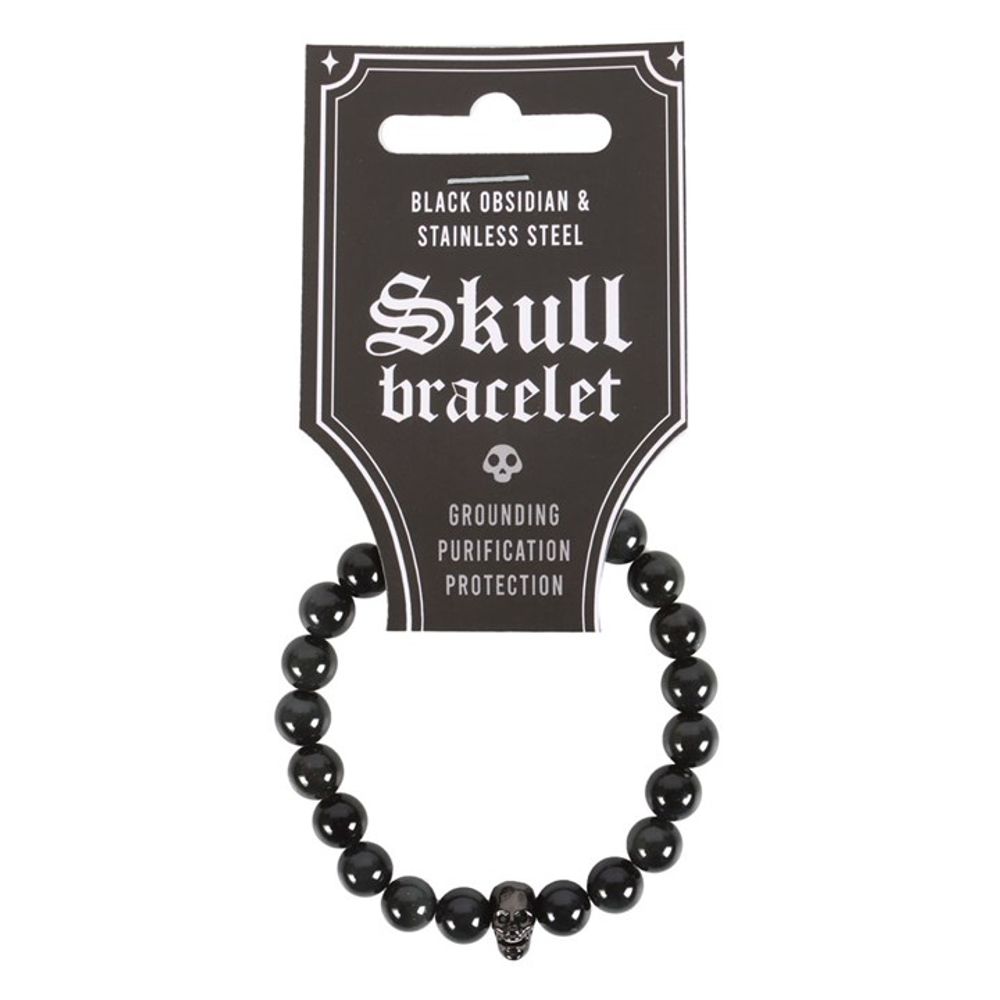Black Obsidian Skull Bracelet: 1 - By Gift Moments