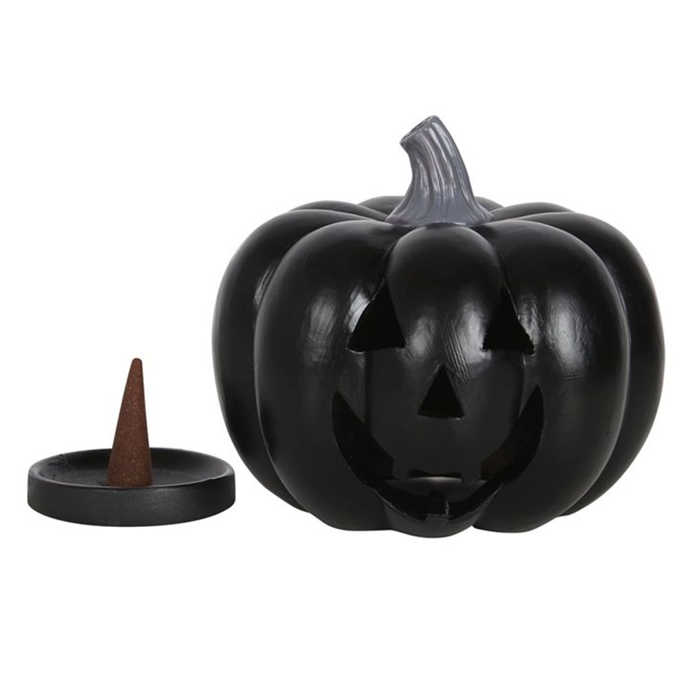 Black Pumpkin Incense Cone Holder: 3 - Incense Holders By Gift Moments