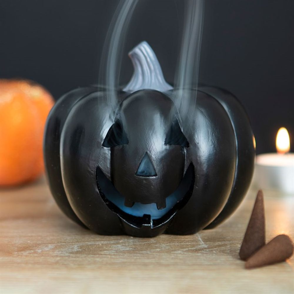 Black Pumpkin Incense Cone Holder: 1 - Incense Holders By Gift Moments