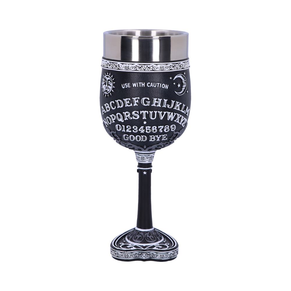 Black and White Spirit Board Goblet Glass: 2 - Goblets & Chalices By NN Designs