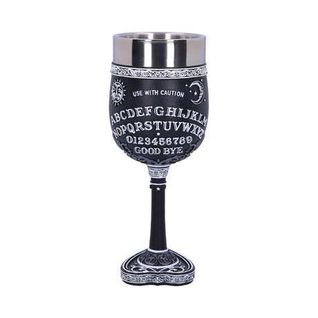 Black and White Spirit Board Goblet Glass: 2 - Goblets & Chalices By NN Designs