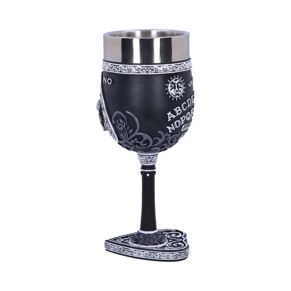 Black and White Spirit Board Goblet Glass: 5 - Goblets & Chalices By NN Designs