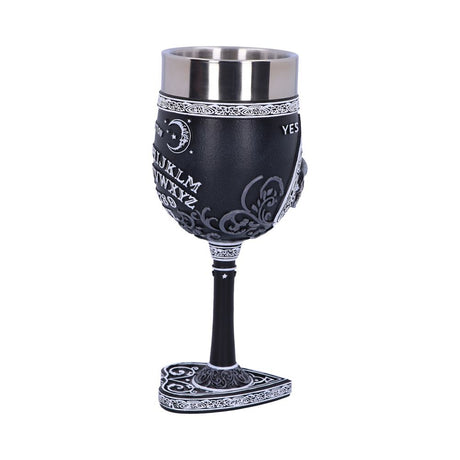 Black and White Spirit Board Goblet Glass: 3 - Goblets & Chalices By NN Designs