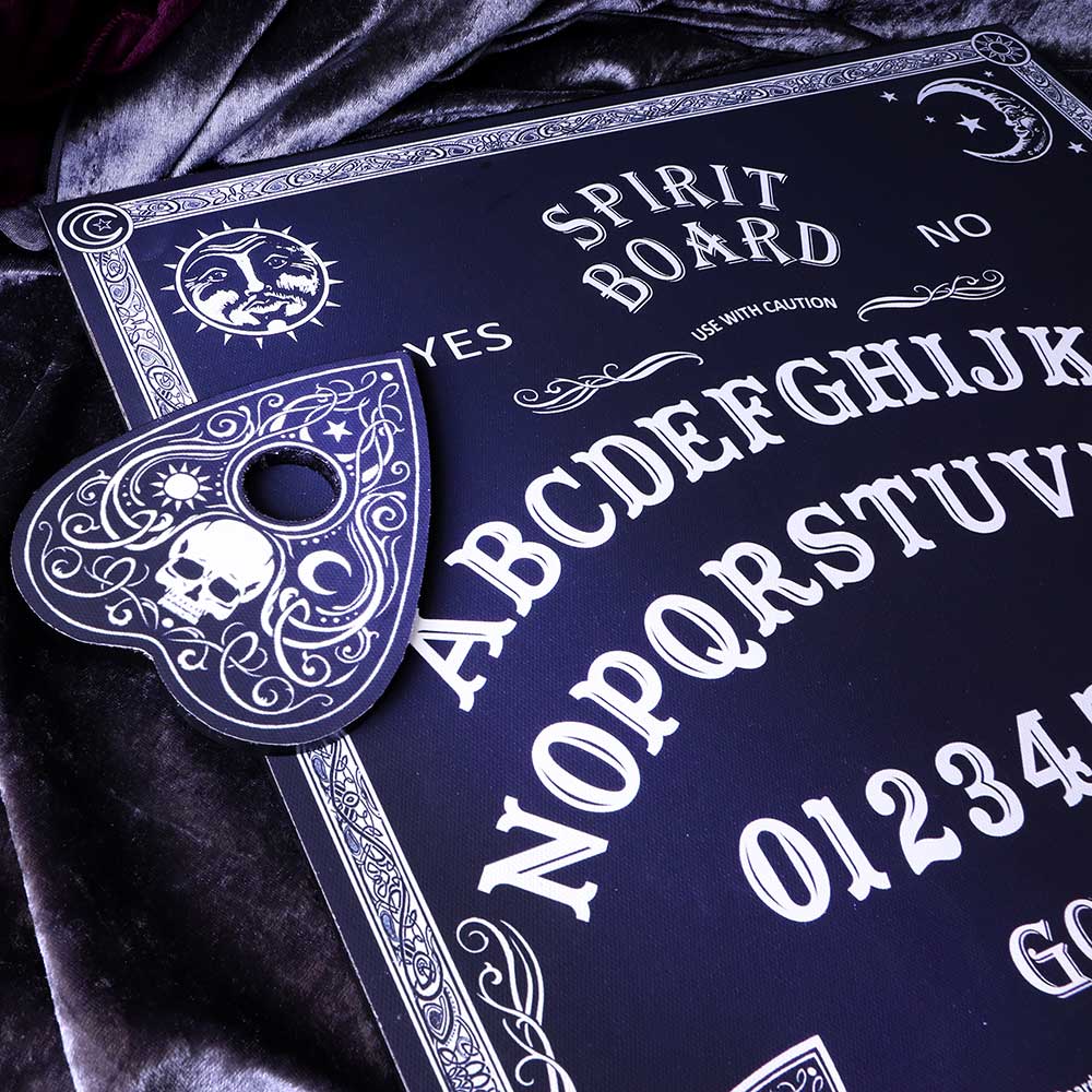 Black and White Spirit Board with Planchette: 1 - Ouija & Spirit Boards By NN Designs