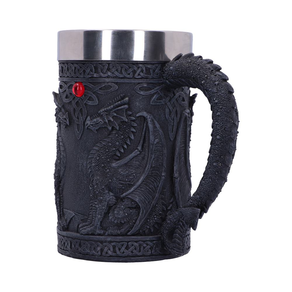 Black Wing Celtic Dragon Tankard Mug: 3 - Tankards By Gift Moments