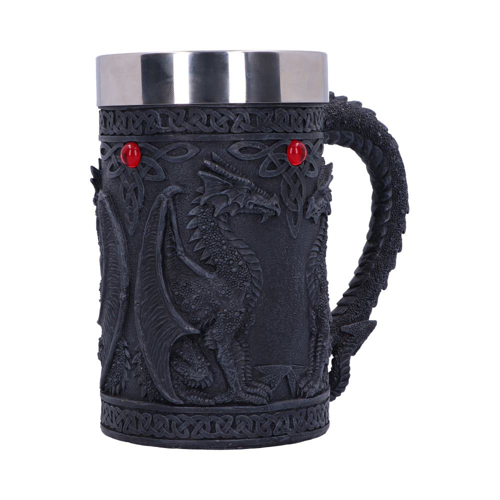 Black Wing Celtic Dragon Tankard Mug: 4 - Tankards By Gift Moments