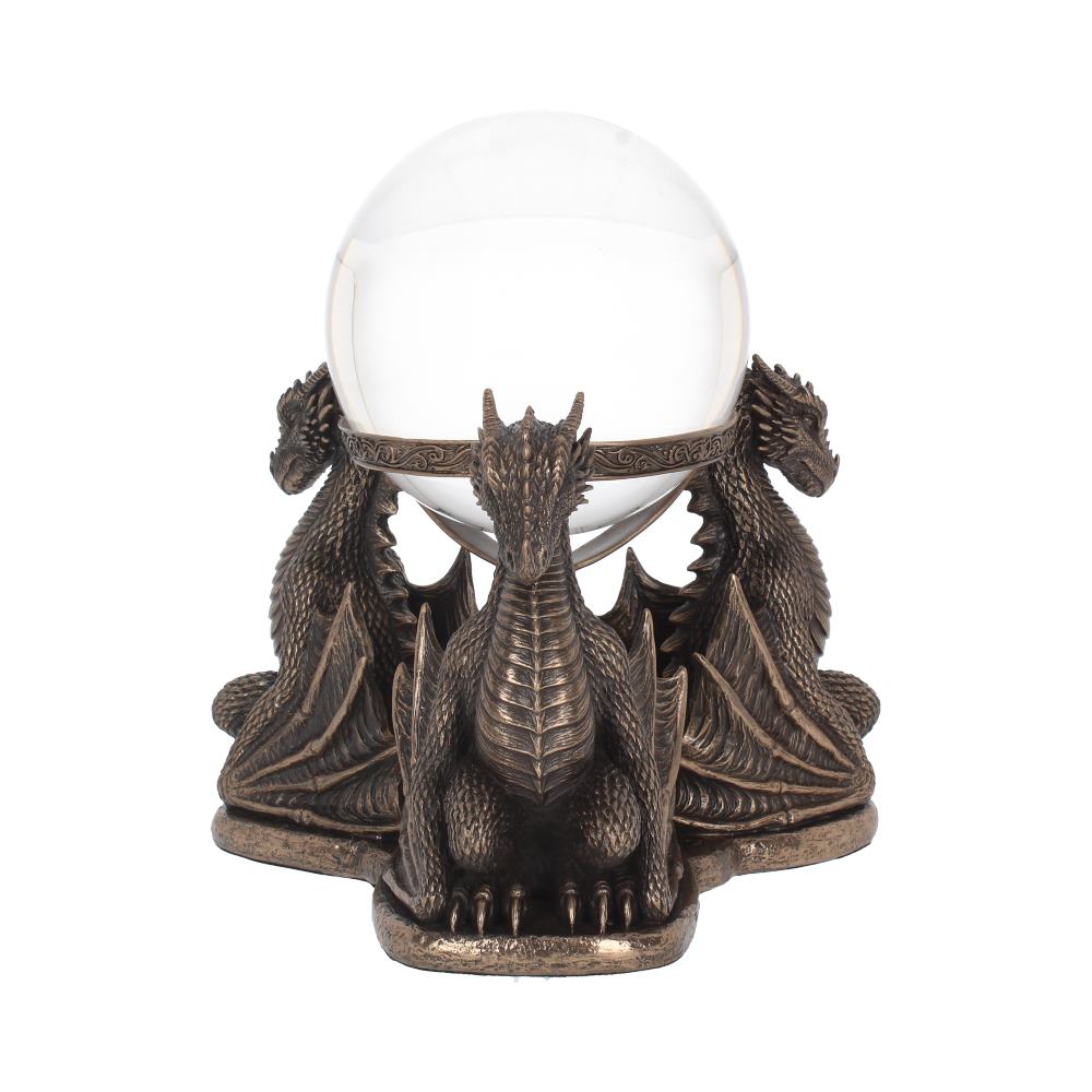 Bronze Dragons Prophecy Mythical Crystal Ball Holder: 5 - Crystal Balls & Holders By NN Designs