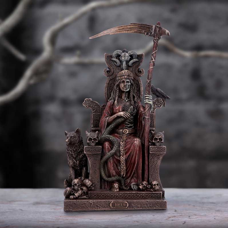 Bronze Hel The Two Faced Terror Figurine 23cm: 1 - Figures & Collectables By Gift Moments