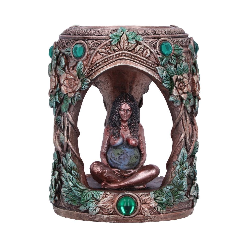 Bronze Mother Earth Tea Light Holder 7cm: 2 - Candles & Holders By NN Designs