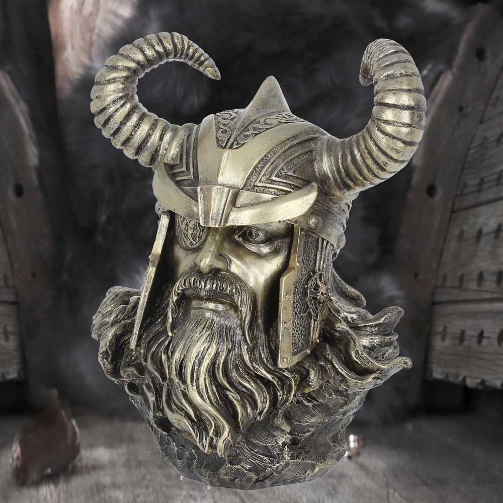 Bronze Odin Norse Viking God Bust - Shop Figures & Collectables At Gift Moments - 1