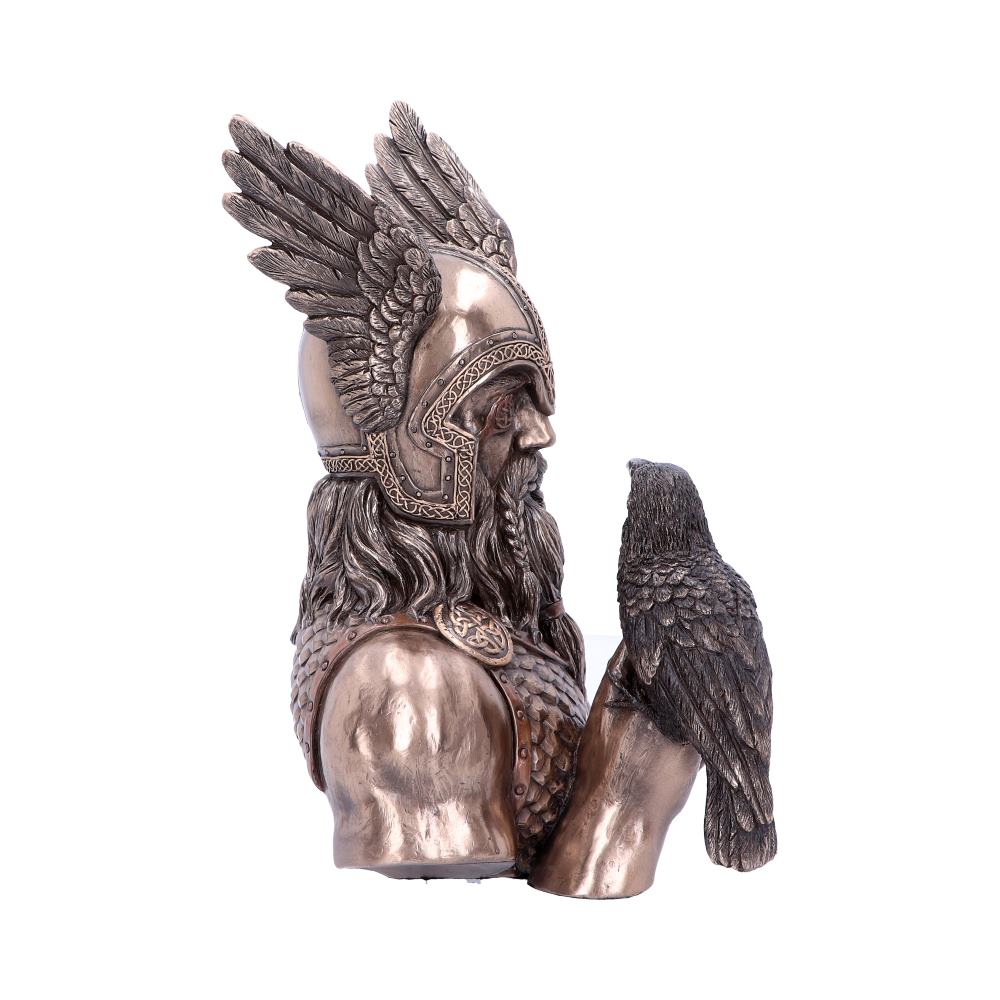 Bronze Odins Messengers Norse God Bust: 5 - Figures & Collectables By Gift Moments